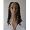 Sleek Black Curly Lace Front Long U Part Human Hair Women Wigs