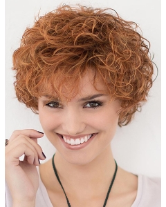 Copper Layered 10" Curly Lace Front Copper Short Synthetic Wigs Copper Layered 10" Curly Lace Front Copper Short Synthetic Wigs