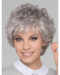 Salt and Pepper Short Natural Wave Lace Front Synthetic Wigs for Older Women Salt and Pepper Short Natural Wave Lace Front Synthetic Wigs for Older Women