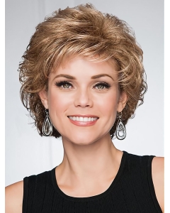 Best Short Blonde Classic Curly Cheap Synthetic Wigs Best Short Blonde Classic Curly Cheap Synthetic Wigs