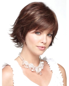 New Arrival Short Layered Straight Capless Synthetic curly Wig With Bangs  New Arrival Short Layered Straight Capless Synthetic curly Wig With Bangs