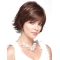 New Arrival Short Layered Straight Capless Synthetic curly Wig With Bangs 