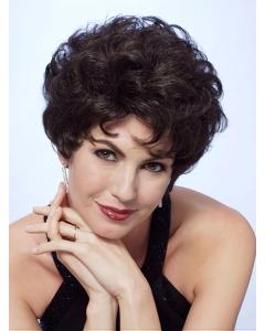 Suitable Natural Looking Black Curly Short Classic Lace Front Human Hair Wigs For Women Suitable Natural Looking Black Curly Short Classic Lace Front Human Hair Wigs For Women