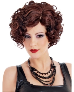 New Designed Auburn Curly Short Classic Synthetic Capless Wigs For Women New Designed Auburn Curly Short Classic Synthetic Capless Wigs For Women