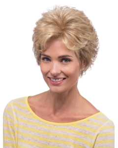 Lovely Short Blonde Lace Front Classic Curly Synthetic Wigs For Women Lovely Short Blonde Lace Front Classic Curly Synthetic Wigs For Women