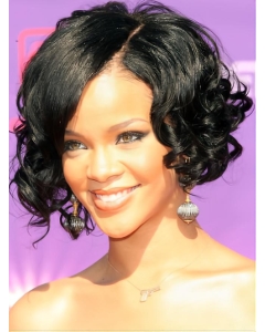 Rihanna Glowing and Flattering Short Twisty Curly Lace Front Human Hair Wigs For Women Rihanna Glowing and Flattering Short Twisty Curly Lace Front Human Hair Wigs For Women