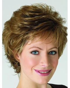 Blonde Curly Short Classic Heat Friendly Synthetic Lace Front Wig For Older Women Blonde Curly Short Classic Heat Friendly Synthetic Lace Front Wig For Older Women