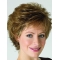 Blonde Curly Short Classic Heat Friendly Synthetic Lace Front Wig For Older Women
