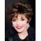Discount Auburn Short Curly Hairstyle Women's Natural Looking Synthetic Hair Capless Wigs