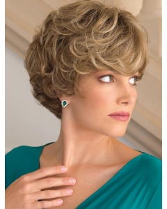 So Great Short Curly Blonde High Quality Classic Mono Top Wigs So Great Short Curly Blonde High Quality Classic Mono Top Wigs