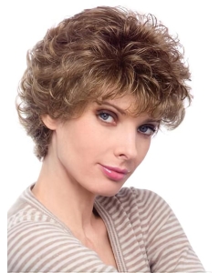 Fashionable Auburn Curly Short Classic Heat Friendly Synthetic Wig For Older Women Fashionable Auburn Curly Short Classic Heat Friendly Synthetic Wig For Older Women