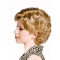 Hot Sale Short Curly Blonde Classic Fantastic Capless Synthetic Wigs 10inch