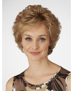 Amazing Short Curly Blonde Layered Beautiful Synthetic Lace Front Wigs For Older Women Amazing Short Curly Blonde Layered Beautiful Synthetic Lace Front Wigs For Older Women