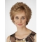 Amazing Short Curly Blonde Layered Beautiful Synthetic Lace Front Wigs For Older Women