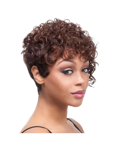 Tempting Auburn Curly Short African American Wigs With Bang For Black Women Tempting Auburn Curly Short African American Wigs With Bang For Black Women