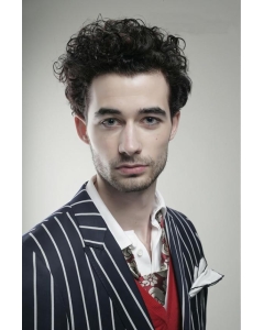 Soft Black Curly Short Men Wigs Soft Black Curly Short Men Wigs