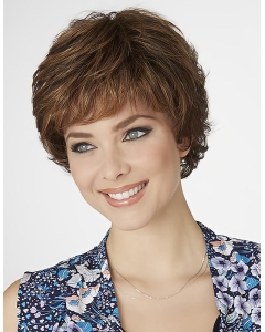 Amazing Brown Curly Short Synthetic Wigs