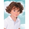 Pleasing Auburn Curly Short Kids Wigs