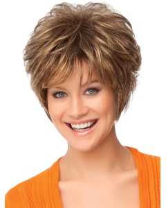 Faddish Auburn Curly Short Synthetic Wigs Faddish Auburn Curly Short Synthetic Wigs