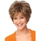 Faddish Auburn Curly Short Synthetic Wigs