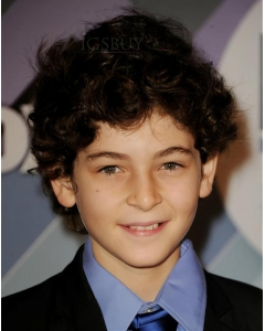 Soft Brown Curly Short Kids Wigs