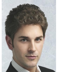 Comfortable Brown Curly Short Men Wigs