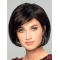 8" Short Straight Black Bobs New Hand Tied Wigs