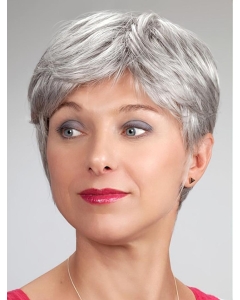 Short Monofilament Synthetic Straight Elderly Lady Wig Short Monofilament Synthetic Straight Elderly Lady Wig