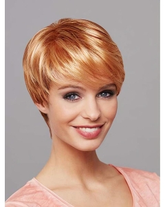 Short Blonde 8" Straight Synthetic Mono Wig Short Blonde 8" Straight Synthetic Mono Wig