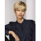 High Quality 8Inch Short Straight Capless Blonde With Bangs Synthetic Wigs