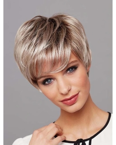 New Arrival Synthetic Platinum Blonde Straight 8" Layered Lace Front Wigs  New Arrival Synthetic Platinum Blonde Straight 8" Layered Lace Front Wigs