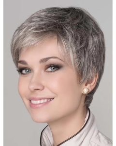 Natural Looking Short Grey 8Inch Straight Synthetic Mono top Synthetic Wigs Natural Looking Short Grey 8Inch Straight Synthetic Mono top Synthetic Wigs