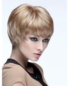 8" Short Straight Monofilament Blonde Boycuts Synthetic Wig 8" Short Straight Monofilament Blonde Boycuts Synthetic Wig