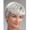 Short Monofilament Synthetic Straight Best Wigs For Elderly Lady