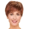Red Straight Short Layered Monofilament Wigs