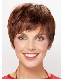 8" Straight Capless Synthetic With Bangs Ladies Short Wigs 8" Straight Capless Synthetic With Bangs Ladies Short Wigs