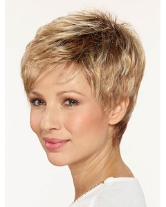 Straight Boycuts Capless 8" Blonde Good Quality Synthetic Wigs Straight Boycuts Capless 8" Blonde Good Quality Synthetic Wigs