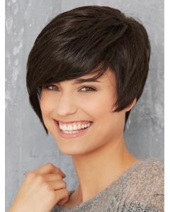 Monofilament Black Synthetic 8" Short Bob Wig Monofilament Black Synthetic 8" Short Bob Wig