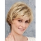 Blonde Synthetic Boycuts Straight Short Front Lace Wigs