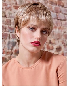 Platinum Blonde Straight 6" Synthetic Boycuts Ready To Wear Monofilament Wigs Platinum Blonde Straight 6" Synthetic Boycuts Ready To Wear Monofilament Wigs