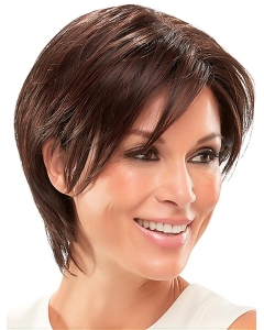 Synthetic Layered Auburn Straight 8" Short Wig Synthetic Layered Auburn Straight 8" Short Wig