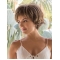 Straight 4" Brown Capless Best Synthetic Short Wigs