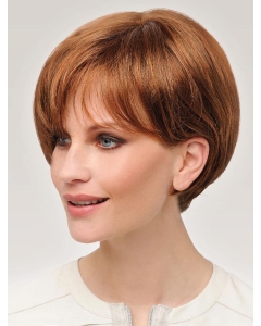 Popular 8" Short Straight Auburn Bob Wigs Popular 8" Short Straight Auburn Bob Wigs