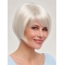Natural 8" Short Straight Grey with Blonde Bob Wigs