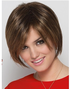Synthetic Brown Monofilament 9" Bob Wigs Synthetic Brown Monofilament 9" Bob Wigs