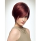 Red 8" Boycuts Style Capless Synthetic Wigs