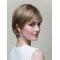Straight Short 8" Blonde 100% Hand-tied Wigs