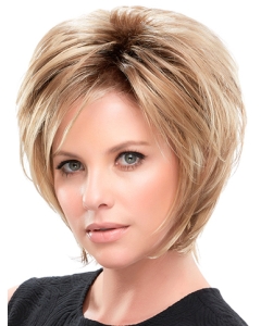 Straight 10" Blonde Synthetic Layered Hairstyles For Short Hair Straight 10" Blonde Synthetic Layered Hairstyles For Short Hair
