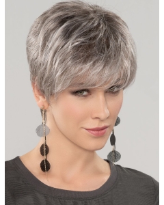 Straight Short 8" 100% Hand-tied Good Grey Wigs Straight Short 8" 100% Hand-tied Good Grey Wigs