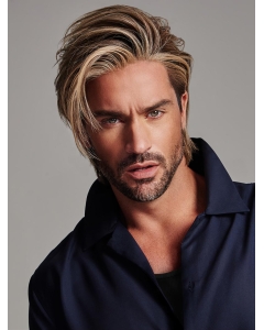 Straight Blonde Layered Short Men Wig Straight Blonde Layered Short Men Wig